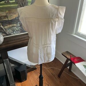 Isabel Marant Elegant White Lace Women's Top